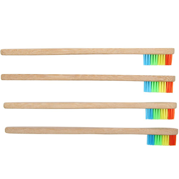 Wooden Rainbow Bamboo Toothbrush